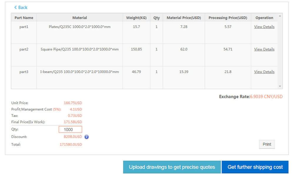 Steel Fabrication Price Calculator Metal Work Metal Fabrication