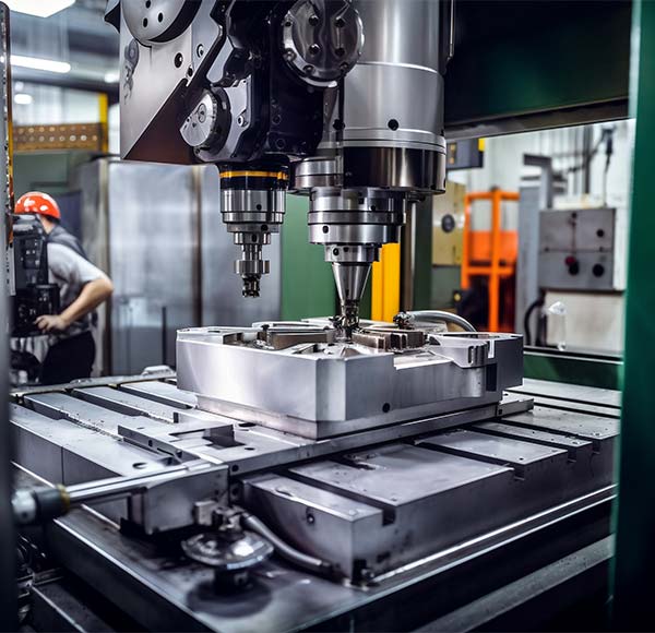 CNC milling operation at CSMFG