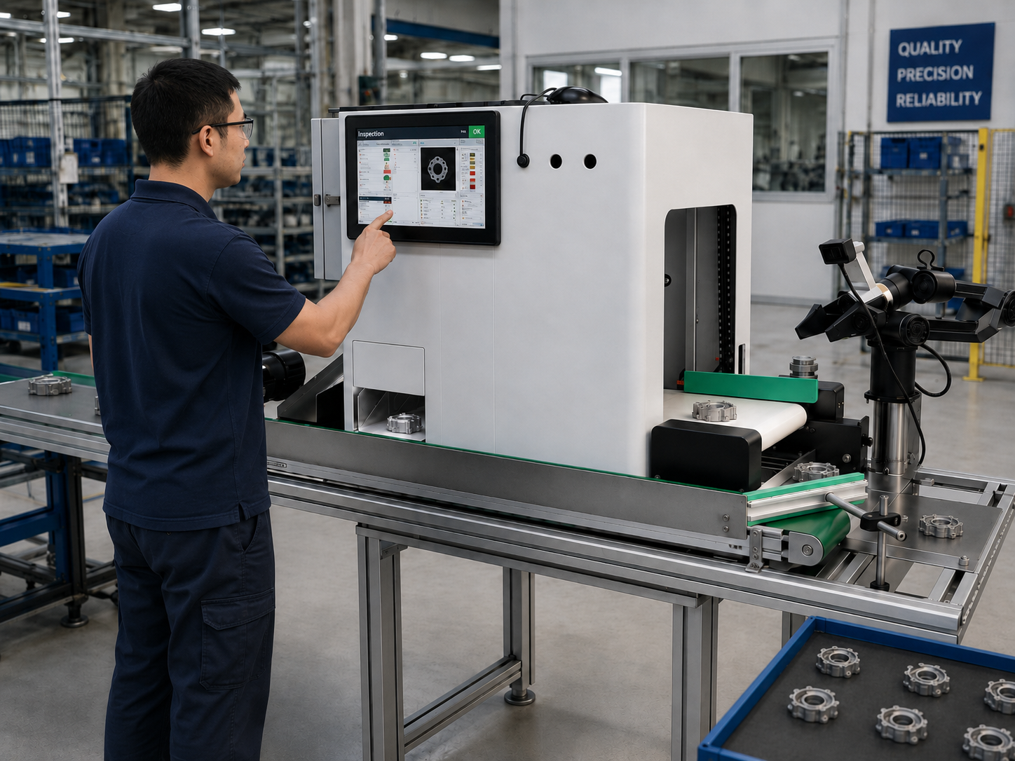 AI vision inspection system at CSMFG